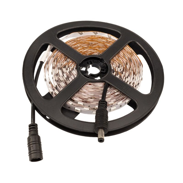 LED лента 5м открытая, 10 мм, IP23, SMD 5050, 60 LED/m, 12 V, цвет свечения желтый LAMPER