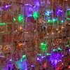 Гирлянда светодиодная Занавес 2х3м 448 LED МУЛЬТИКОЛОР прозрачный ПВХ IP65 постоянное свечение 230В нужен блок 303-500-1 NEON-NIGHT