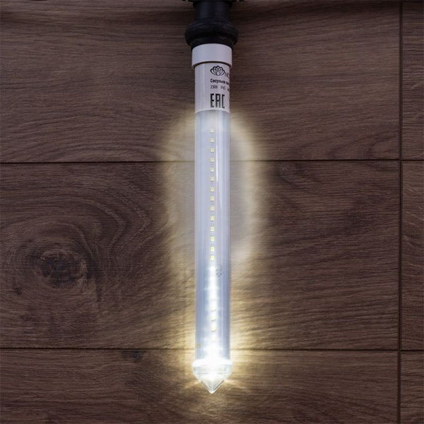Сосулька светодиодная E27 30см двухсторонняя 24x2 LED БЕЛЫЙ IP65 230В NEON-NIGHT