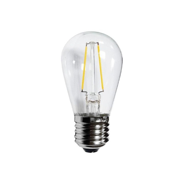 Ретро-лампа филаментная ST45, E27, 2 LED, 2Вт, ТЕПЛЫЙ БЕЛЫЙ, 230В, IP65 NEON-NIGHT