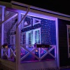 Гирлянда светодиодная Сеть 2,5х2,5м 432 LED КРАСНЫЙ/СИНИЙ черный ПВХ IP65 свечение с динамикой 230В контроллер в комплекте NEON-NIGHT