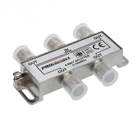Делитель ТВх4 под F-разъем, 5-1000МГц PROconnect
