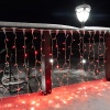 Гирлянда светодиодная Занавес 2х1,5м 192 LED КРАСНЫЙ прозрачный ПВХ IP65 постоянное свечение 230В блок в комплекте NEON-NIGHT