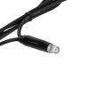 Гирлянда Нить управляемая 20м 240 LED ТЕПЛЫЙ БЕЛЫЙ черный каучук IP67 свечение с динамикой 230В не соединяется нужен контроллер 217-204 NEON-NIGHT