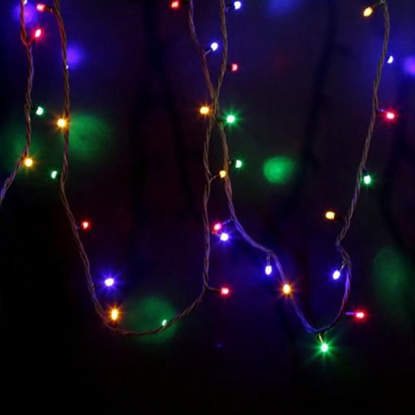 Гирлянда светодиодная Нить 12м 120 LED МУЛЬТИКОЛОР черный каучук IP67 постоянное свечение 230В соединяется нужен блок 315-000 NEON-NIGHT
