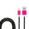 Кабель USB-A – Lightning, 2,4А, 1м, нейлон, серый REXANT