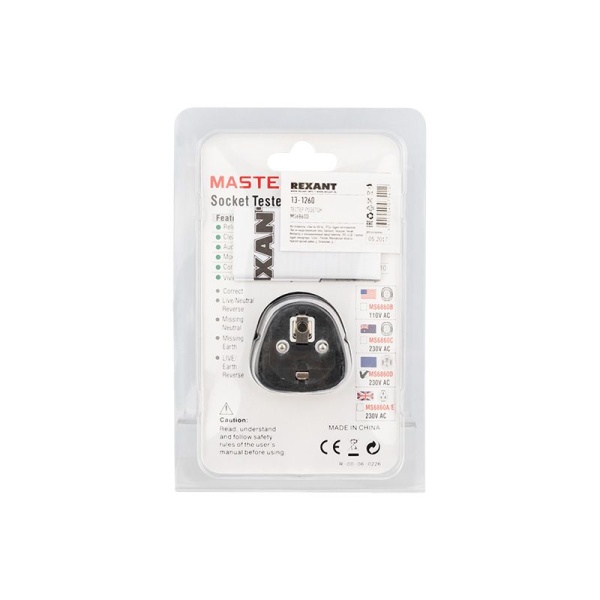 Тестер розеток MS6860D MASTECH