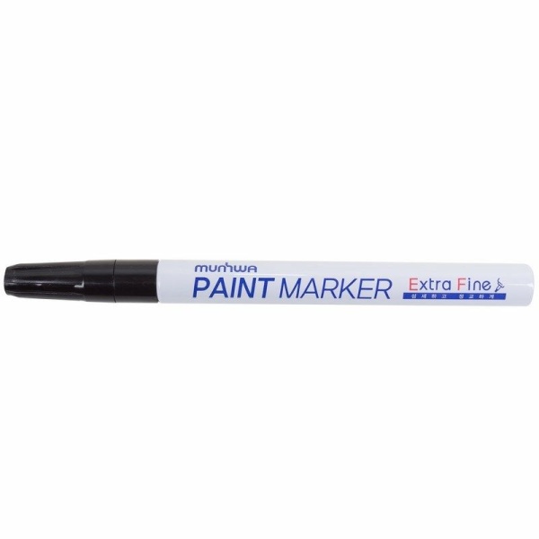 Маркер-краска Extra Fine Paint Marker 1мм, нитрооснова, черный MunHwa
