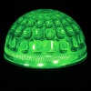 Лампа светодиодная, диаметр 50мм, E27, 9 LED, 1Вт, ЗЕЛЕНЫЙ, прозрачная колба, 230В NEON-NIGHT