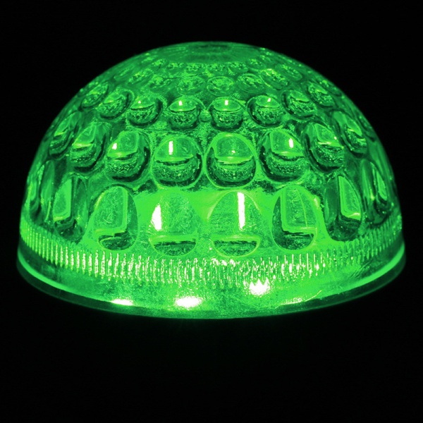 Лампа светодиодная, диаметр 50мм, E27, 9 LED, 1Вт, ЗЕЛЕНЫЙ, прозрачная колба, 230В NEON-NIGHT