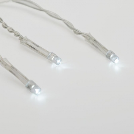 Гирлянда Светодиодный Дождь 1.5х1.5 м 144 LED, прозрачный ПВХ, с контроллером, холодное белое свечение NEON-NIGHT