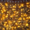 Гирлянда светодиодная Занавес 2х1,5м 300 LED ТЕПЛЫЙ БЕЛЫЙ прозрачный ПВХ IP65 постоянное свечение 230В нужен блок 303-500-1 NEON-NIGHT
