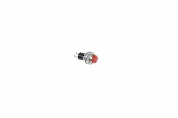 Выключатель-кнопка металл 220V 2А (2с) OFF-(ON) Ø10.2 красная Mini (RWD-213) REXANT