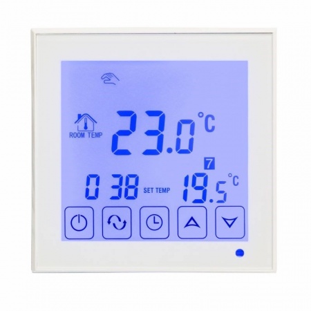 Терморегулятор цифровой R200W сенсорный, программируемый, белый REXANT