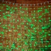 Гирлянда светодиодная Занавес 2х1,5м 192 LED ЗЕЛЕНЫЙ прозрачный ПВХ IP65 постоянное свечение 230В блок в комплекте NEON-NIGHT
