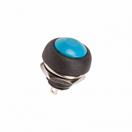 Выключатель-кнопка  250V 1А (2с) OFF-(ON)  Б/Фикс  синяя  Micro (PBS-33В)  REXANT