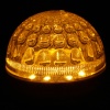 Лампа светодиодная, диаметр 50мм, E27, 9 LED, 1Вт, ЖЕЛТЫЙ, прозрачная колба, 230В NEON-NIGHT