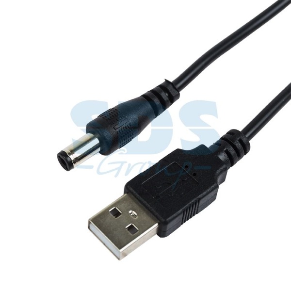 Кабель USB штекер - DC разъем питание 2,1х5,5 мм, длина 1,5 метра REXANT