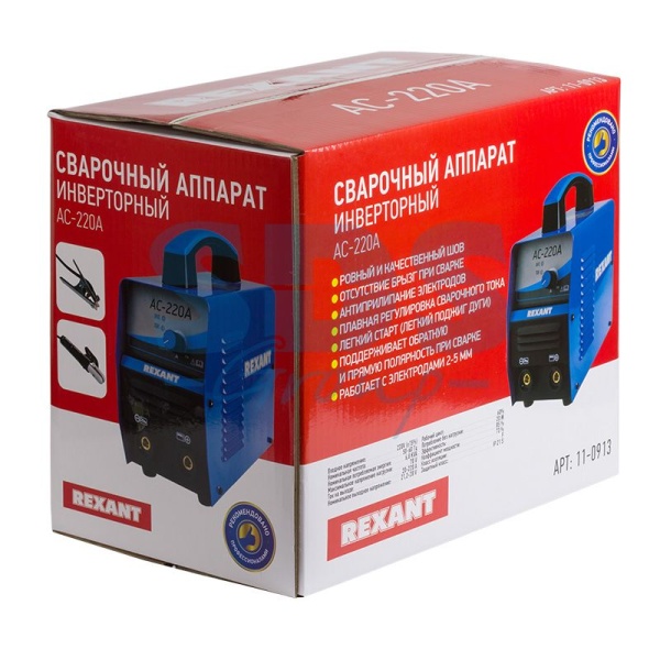 Сварочный аппарат инверторный REXANT АС-220А