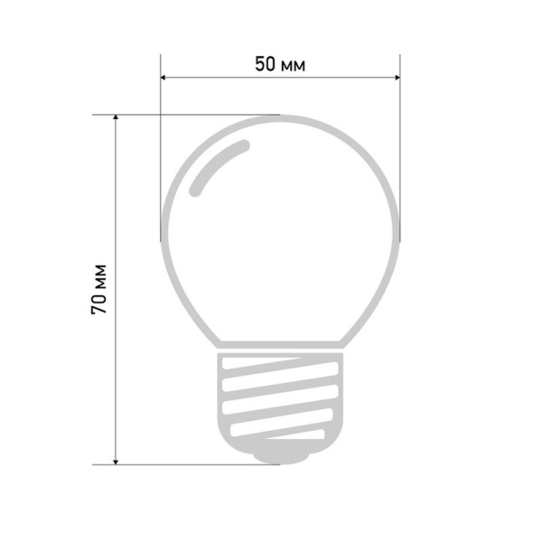 Лампа светодиодная, диаметр 50мм, E27, 9 LED, 3Вт, RGB, матовая колба, 230В NEON-NIGHT