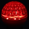 Лампа шар e27 10 LED Ø50мм красная 24В (постоянное напряжение)
