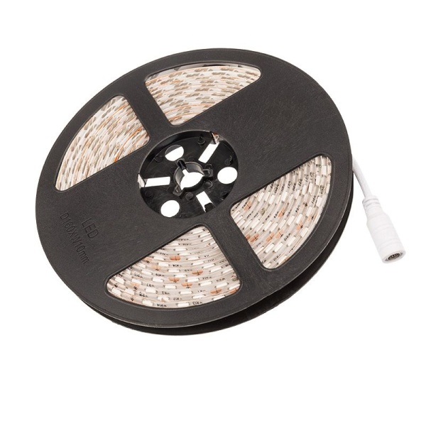 Лента светодиодная 12В, SMD5050, 14,4Вт/м, 60 LED/м, желтый, 10мм, 5м, IP65 LAMPER