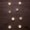 Тайские фонарики Вельвет 3,5 м, прозрачный ПВХ, 20 LED, теплый белый