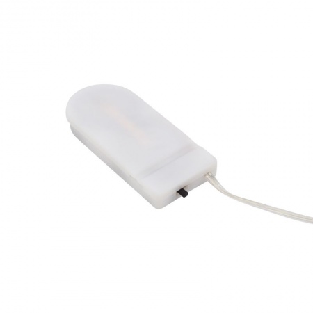 Гирлянда светодиодная Роса с крупными каплями 2м, 20LED, МУЛЬТИКОЛОР, IP20, тонкий батарейный блок, 2хCR2032 в комплекте NEON-NIGHT