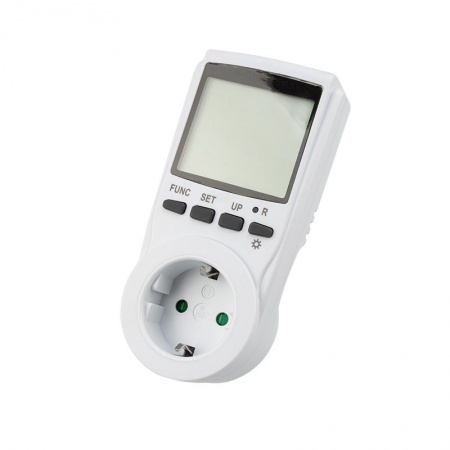 Ваттметр с подсветкой RX-11 вертикальный 2х тарифный 16А REXANT