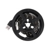 Лента светодиодная 5В, SMD2835, 4,8Вт/м, 60 LED/м, зеленый, 8мм, 1м, с USB коннектором, черная, IP65 LAMPER