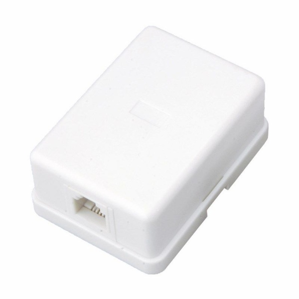 Розетка телефонная внешняя, 1 порт UTP RJ-14 (6P4C), CAT 3 REXANT