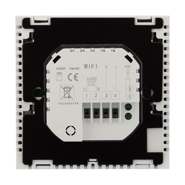 Терморегулятор цифровой R150 сенсорный, программируемый, с Wi-Fi, белый REXANT