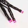 Гирлянда Нить управляемая 10м 100 LED ФИОЛЕТОВЫЙ черный ПВХ IP65 свечение с динамикой 230В контроллер в комплекте NEON-NIGHT