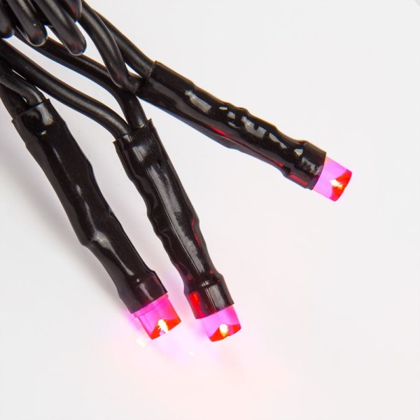 Гирлянда Нить управляемая 10м 100 LED ФИОЛЕТОВЫЙ черный ПВХ IP65 свечение с динамикой 230В контроллер в комплекте NEON-NIGHT