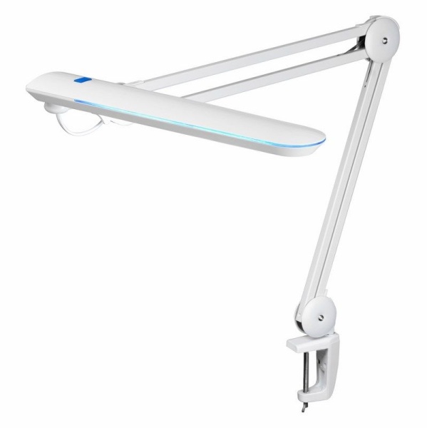 Лампа настольная бестеневая, струбцина, Blue Stream, 60 SMD LED, белая REXANT