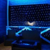 Гирлянда светодиодная Сеть 2,5х2,5м 432 LED БЕЛЫЙ/СИНИЙ черный ПВХ IP65 постоянное свечение 230В блок в комплекте NEON-NIGHT