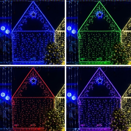 Дюралайт LED, свечение с динамикой (2W) - RGB Ø13мм, 36LED/м, 6м