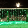 Гирлянда светодиодная Занавес 2х1,5м 192 LED ЗЕЛЕНЫЙ прозрачный ПВХ IP65 постоянное свечение 230В блок в комплекте NEON-NIGHT