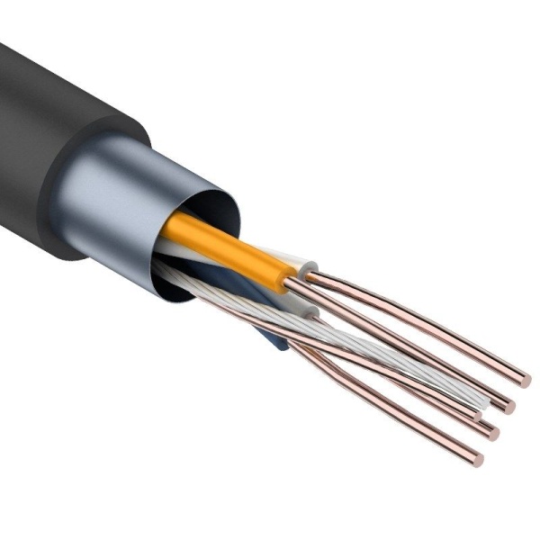Кабель витая пара F/UTP, CAT 5e, PE, 2PR, 24AWG, OUTDOOR, SOLID, черный, 305м, REXANT