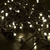 Гирлянда светодиодная Нить 10м 100 LED ТЕПЛЫЙ БЕЛЫЙ черный ПВХ IP65 постоянное свечение 230В соединяется нужен блок 303-500 NEON-NIGHT