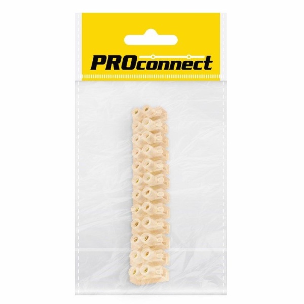 Колодка клеммная КВ-10, 10А, 10 мм², индивидуальная упаковка, (1 шт/уп) PROconnect