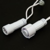Гирлянда светодиодная Нить 10м 100 LED ТЕПЛЫЙ БЕЛЫЙ белый ПВХ IP65 эффект мерцания 230В соединяется нужен блок 303-500-1 NEON-NIGHT