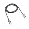 Кабель Type-C – Lightning, 2,4A 1м, в нейлоновой графитовой оплетке, Power Delivery REXANT