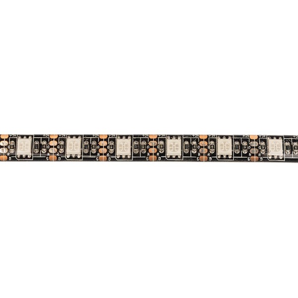 Лента светодиодная 5В, SMD5050, 4,8Вт/м, 60 LED/м, RGB, 10мм, 1м, с USB коннектором, черная, IP65 LAMPER