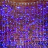 Гирлянда светодиодная Занавес 2х1,5м 360 LED СИНИЙ белый ПВХ IP65 постоянное свечение 230В блок в комплекте NEON-NIGHT