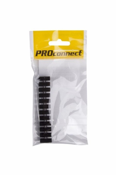 Колодка клеммная КВ-4 PROconnect, 3А, 4 мм², PP (полипропилен), черная, индивидуальная упаковка, 1 шт.