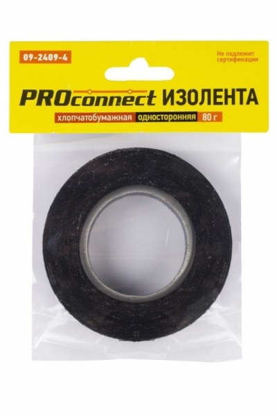 Изолента ХБ 18х0,35 мм (ролик 11,3 м/80 г) (2-ПОЛ) PROconnect
