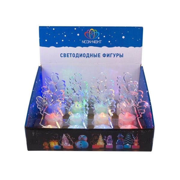 Фигура светодиодная на подставке Ангел 2D, RGB