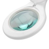 Лупа на струбцине круглая 5D с подсветкой 56 SMD LED, ø127мм, белая REXANT