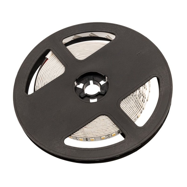 Лента светодиодная 12В, SMD2835, 9,6Вт/м, 120 LED/м, 3000K, 8мм, 5м, IP20 LAMPER